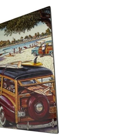 Vintage Rare Doheny Beach Print 8”x8” Tile by Jim Krogle - Picture 3 of 9